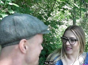 PUBLIC: German STEPFATHER fucks MILF with GLASSES at forest edge (OUTDOOR) - SEX-FREUNDSCHAFTEN