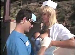 Busty Nurse Kat Kleevage